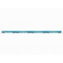 21′ Streamlined Smooth-Side 3 Coaches, Diner - 3-Rail - Ready to Run -- American Railroads (blue, gray, yellow), O, Lionel 252