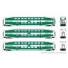 Bilevel Commuter Cab Car & 2 Coach Set - Ready to Run -- GO Transit Set 2 213, 2211, 2240 (green, white), N, Rapido Trains Inc 5
