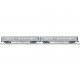 18′ Streamlined Fluted Coach 2-Pack - 3-Rail - Ready to Run - RailSounds -- Lionel Lines 2323, Legacy (silver), O, Lionel 2527