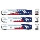 Bilevel Commuter Cab Car & 2 Coach Set - Ready to Run -- Trinity Rail Express Set 2 1007, 1061 1064 (red, white, blue), N, Rapid
