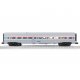 18′ Streamlined Fluted Diner - 3-Rail - Ready to Run - StationSounds -- Amtrak 8041 (Phase 1, silver, red, blue, white), O, Li