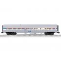 18′ Streamlined Fluted Diner - 3-Rail - Ready to Run - StationSounds -- Amtrak 8041 (Phase 1, silver, red, blue, white), O, Li