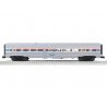 18′ Streamlined Fluted Diner - 3-Rail - Ready to Run - StationSounds -- Amtrak 8041 (Phase 1, silver, red, blue, white), O, Li