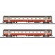 Type A Coach, Type B Coach Set - 3-Rail - Ready to Run -- Swiss Federal Railways SBB/CFF/FFS (Era IV 1975, Swiss Express, gray, 