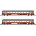 Type A Coach, Type B Coach Set - 3-Rail - Ready to Run -- Swiss Federal Railways SBB/CFF/FFS (Era IV 1975, Swiss Express, gray, 