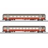 Type A Coach, Type B Coach Set - 3-Rail - Ready to Run -- Swiss Federal Railways SBB/CFF/FFS (Era IV 1975, Swiss Express, gray, 