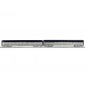 21′ Streamlined Coach, Sleeper - 3-Rail - Ready to Run - RailSounds -- Nickel Plate Road City of Lima, 107 (silver, blue, blac