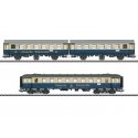 Type WG3yge 3-Axle Rebuild Pair & WGye 839 Coach - 3-Rail - Ready to Run -- German Federal Railroad DB (Era IV 1982, Deutsche We