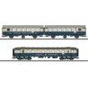 Type WG3yge 3-Axle Rebuild Pair & WGye 839 Coach - 3-Rail - Ready to Run -- German Federal Railroad DB (Era IV 1982, Deutsche We