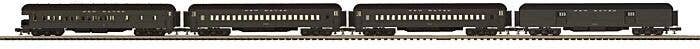 Madison Heavyweight Baggage, 2 Coach, Observation Set - 3-Rail RTR -- New Haven 5407, 7805, 7910, 2 (Pullman Green, black), O, A