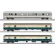 Type Dm 903, Dms 905.0 & Dm 902 Baggage Car Set - 3-Rail - Ready to Run -- German Federal Railroad DB (Era V 1993, 1 gray, & 2 b