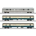 Type Dm 903, Dms 905.0 & Dm 902 Baggage Car Set - 3-Rail - Ready to Run -- German Federal Railroad DB (Era V 1993, 1 gray, & 2 b