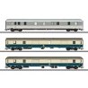 Type Dm 903, Dms 905.0 & Dm 902 Baggage Car Set - 3-Rail - Ready to Run -- German Federal Railroad DB (Era V 1993, 1 gray, & 2 b