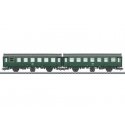 Type B3yge 2nd Class 2-Unit Rebuild Coach Set - 3-Rail - Ready to Run -- German Federal Railroad DB (Era III 1965, green, gray),