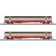 Swiss Express EW III 2-Car Set Part 2 - Ready to Run -- Swiss Federal Railways SBB (Era IV 1975, red, white, black), N, Trix 187