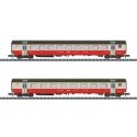 Swiss Express EW III 2-Car Set Part 2 - Ready to Run -- Swiss Federal Railways SBB (Era IV 1975, red, white, black), N, Trix 187