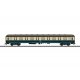 Type Am 203 1st Class Compartment Car - 3-Rail - Ready to Run -- German Federal Railroad DB (Era IV 1980, Ocean Blue, ivory), HO