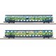 Type DBpza 753.5 & DABpza 758.5 Bi-Level Coach Set - Ready to Run -- German Railroad DB AG (Era VI 2024, Touristik Scheme, blue,