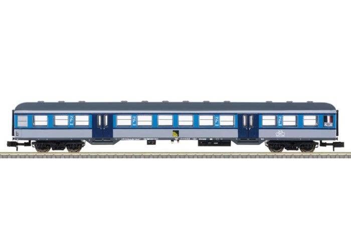 Type Bnrdz 451 2nd Class Commuter Coach - Ready to Run - Minitrix -- Rail Service Company SVG 50 80 84-34 158-7 (Era VI 2022, bl
