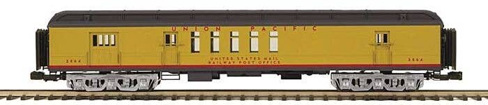Madison Heavyweight Railway Post Office - 3-Rail - Ready to Run -- Union Pacific 2064 (Armour Yellow, gray), O, Atlas O 3001775