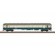 Type ABylb 411 1st/2nd Class Coach - Ready to Run -- German Federal Railroad DB (Era IV 1980, ocean blue, ivory, gray), HO, Trix