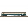 Type ABylb 411 1st/2nd Class Coach - Ready to Run -- German Federal Railroad DB (Era IV 1980, ocean blue, ivory, gray), HO, Trix