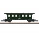 Wurttemberg Type Ci WU 04/05 Crew Coach - Ready to Run -- German Federal Railroad DB (Era III 1952, green, gray), Z, Marklin, In