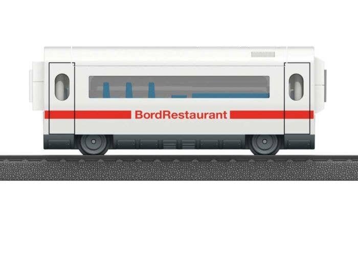 ICE 3 Add-On Passenger Car for My World Battery Train Sets -- German Railway DB AG (white, red), HO, Marklin, Inc 44123
