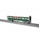 13′ Streamlined Coach - Lighted - Ready to Run - 3-Rail -- Christmas 12023 (silver, green, red), O, Lionel 2427880