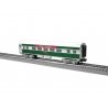 13′ Streamlined Coach - Lighted - Ready to Run - 3-Rail -- Christmas 12023 (silver, green, red), O, Lionel 2427880