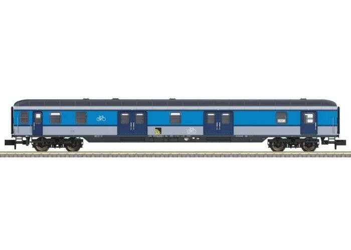 Type Dm Bicycle Transport Baggage Car - Ready to Run - Minitrix -- Rail Service Company SVG 50 80 89-35 703-9 (Era VI 2022, blue