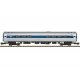 Amfleet(R) Cafe/Food Service with Lighting - Ready to Run -- Amtrak 48183 (Phase VI, silver, blue, red, white, Travelmark Logo),