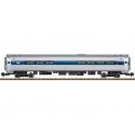 Amfleet(R) Cafe/Food Service with Lighting - Ready to Run -- Amtrak 48183 (Phase VI, silver, blue, red, white, Travelmark Logo),