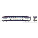 Bilevel Commuter Coach - Ready to Run -- West Coast Express Single Coach (white, blue, yellow), N, Rapido Trains Inc 546033A