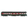 Heavyweight 5-Car Combine, 3 P70 Coach, Business Car Set - Ready to Run -- Christmas Holiday Scheme (green, black, red), HO, Bro