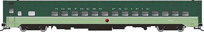 Northern Pacific pullman Plan 7509 Day-Nite Coach - Ready to Run -- Northern Pacific 589 (Loewy Scheme, 2-Tone Green, white), HO