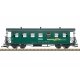 Type KB 2nd Class Coach - Ready to Run -- Fichtelbergbahn SDG 1 (Era VI, green, yellow, gray), G, LGB 36362
