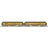 Madison Heavyweight Combine, Diner Set - 3-Rail - Ready to Run -- Union Pacific 2512, 3615 (Armour Yellow, gray), O, Atlas O 300