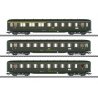 Skirted Passenger 3-Car Set - 3-Rail - Ready to Run -- French State Railways SNCF (Era VI, green, gray), HO, Marklin, Inc 43230