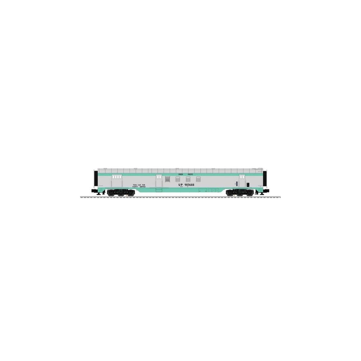 21′ Smooth-Side Railway Post Office - 3-Rail - Ready to Run -- Union Pacific 903688 (MOW silver, green), O, Lionel 2427230