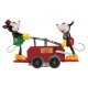 1100 Operating Handcar - 3-Rail - Conventional -- Mickey and Minnie Mouse (red), O, Lionel 2335190