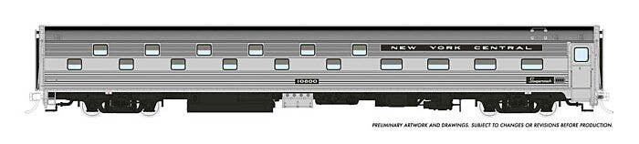 Budd Slumbercoach - Ready to Run -- New York Central 10803 (stainless, black), HO, Rapido Trains Inc 141022