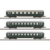 2 2nd & 1 1st Class Coach Set - Ready to Run -- Austrian Federal Railways OBB (Era III green, silver), Z, Marklin, Inc 87107