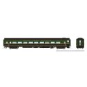 CC&F Lightweight Coach - Ready to Run - Super Continental Line(TM) -- Grand Trunk Western 4887 (green, black, yellow), HO, Rapid