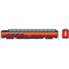 SP 3/4 Dome-Lounge - Ready to Run -- Southern Pacific 3606 (Daylight, orange, red, black, Fluted Sides), HO, Rapido Trains Inc 1