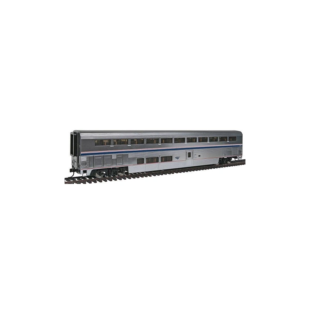 85′ Pullman-Standard Superliner I Coach - Lighted - Ready to Run -- Amtrak (Phase VI), HO, WalthersProto 12013