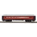60′ Heavyweight Coach - 3-Rail - Ready to Run - Trainman(R) -- Conway Scenic Railroad (maroon, red, cream), O, Atlas O 2001149