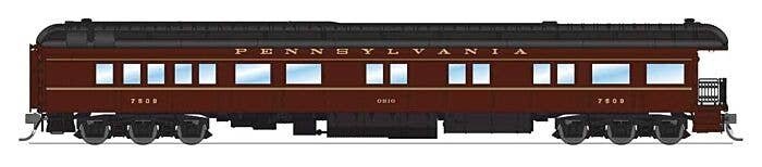 PRR Class Z74D Business Observation Car - Ready to Run -- Pennsylvania Railroad 7509 Ohio (1950s, Tuscan), HO, Broadway Limited 