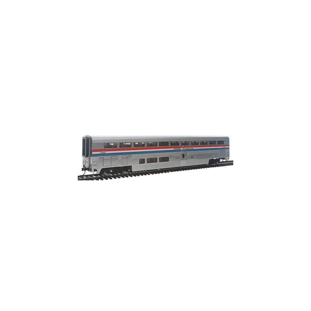 85′ Pullman-Standard Superliner I Coach - Standard - Ready to Run -- Amtrak(R) (Phase III), HO, WalthersProto 11011