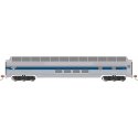 Budd 85′ Full-Length Dome with Lights - Ready to Run - Silver Series(R) -- Amtrak (Phase VI, silver, blue, red, white Travelsc